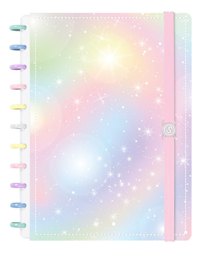 Caderno De Disco Iscool Inteligente Grande Color Estrelas