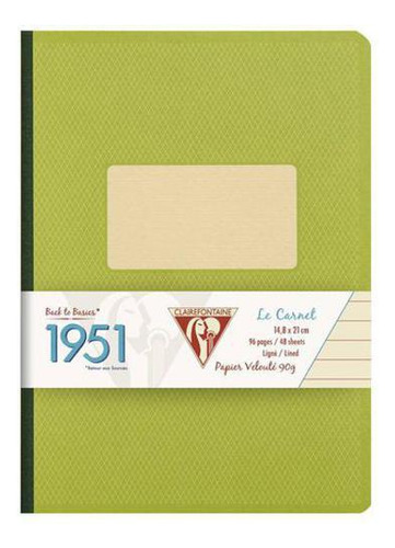 Caderno Pautado 1951 Clairefontaine A5 Verde