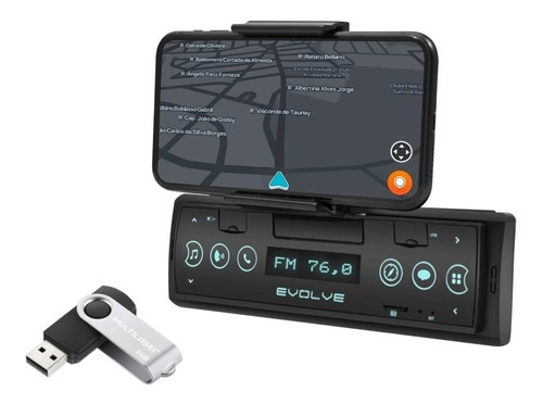 Radio Automotivo Multilaser 4x35w P3353 Bluetooth + Pendrive