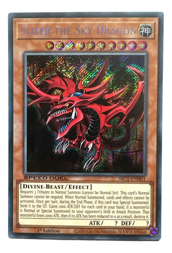 Yugioh Slifer The Sky Dragon Sbc1 Idioma Inglés