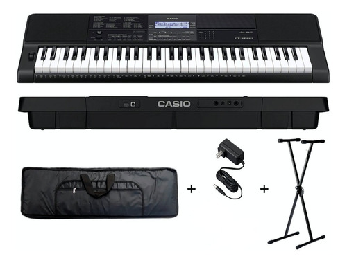 Combo Teclado Casio Ct-x800 + Funda + Soporte + Fuente