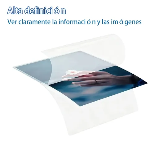 Láminas Para Plastificar 110x160mm 80 Micrones 100 Hojas