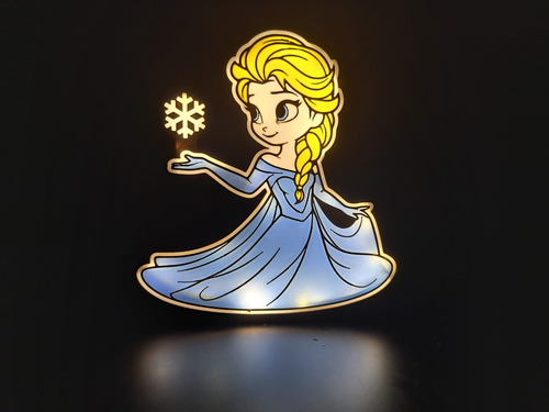 Lampara / Caja De Luz Led Con Personajes Animados