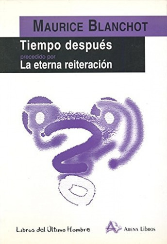 Libro Tiempo Después - Blanchot, Maurice