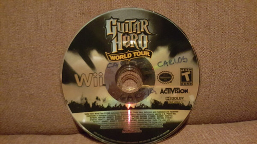 ¡click! Guitar Hero World Tour Original Musica Canto Wii