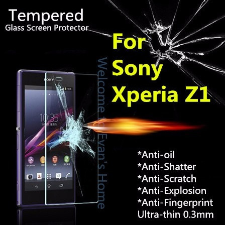 Mica De Vidrio Protector Templado Para Sony Xperia Z1