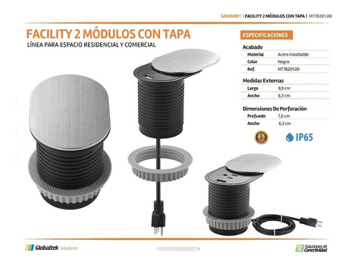 Imagen 8 de 8 de Multitoma Resistente Al Agua - Mini-tótem