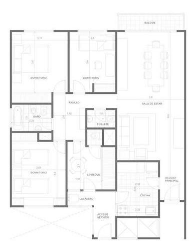 Imagen 22 de 22 de Venta Departamento 4 Amb Luminoso Balvanera