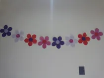 Comprar Banderines Guirnaldas Flores!!el Precio  X1,60m+80cm D\u002Fcinta