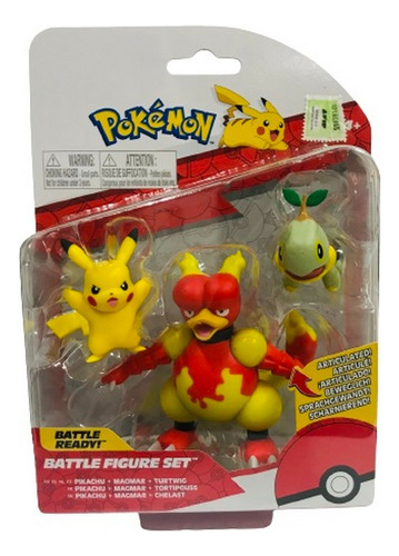 Pokemon Battle X 3 Figuras Surtido Original Ar1 95155 Ellobo