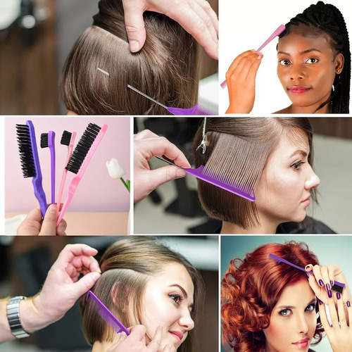 Juego De 14 Cepillos Para Cabello Rizado, Juego De Peines Para Peinar El Cabello