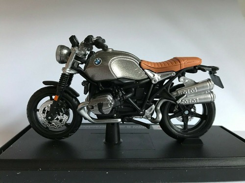 Bmw R Nine T Scrambler 1/18 Gris Fundido A Presión Mo