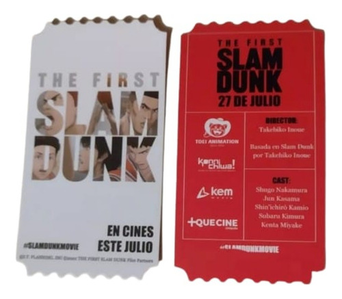 Boleto Conmemorativo Original The First Slam Dunk V2