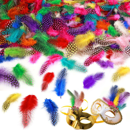 Pluma Colorida Para Manualidad Boda Hogar Fiesta Surtido