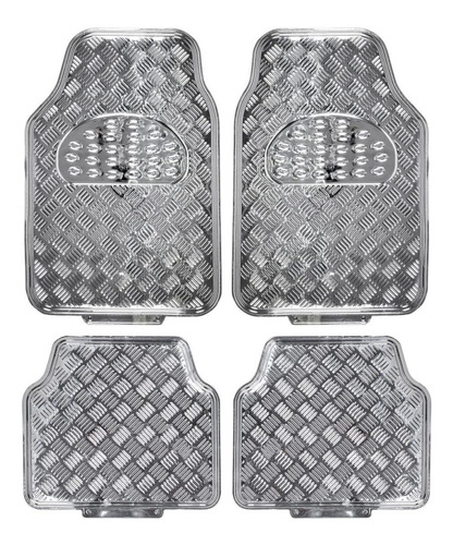 Tapetes Diseño Plateado Metalico Para Renault Twingo