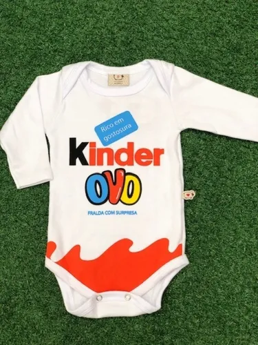 Body Beb Tem tico Personagens Kinder Ovo Chocolate