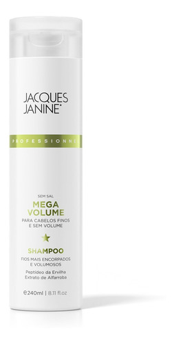 Shampoo Volume Cabelos Finos 240ml - Jacques Janine