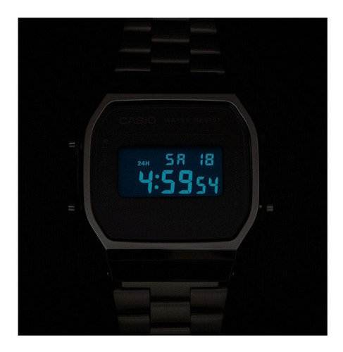 Reloj Casio Vintage, A-168wm-1vt, Illuminator, Cristal,retro
