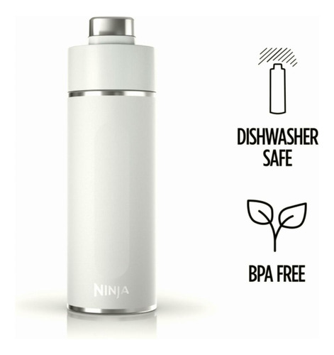 Ninja Dw2401wh Thirsti Botella De Agua De Viaje De 24 Onzas,