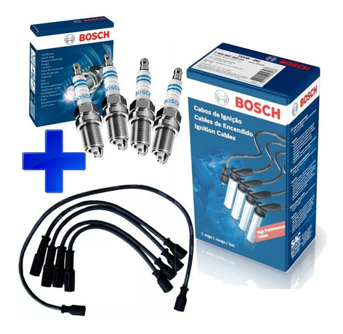 Kit Cabos E Velas Bosch Uno 1.3 1.5 Fiasa 1984 A 1991 Alcool