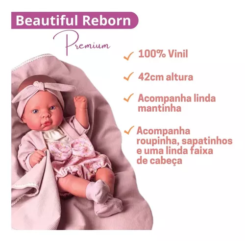 Mundo Brinquedos Bebe Reborn Real Silicone Banho Boneca Realista