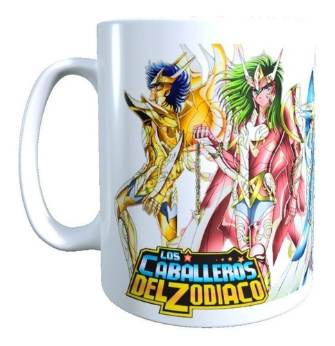 Taza Caballeros Del Zodiaco Anime Clasico Diseño 3