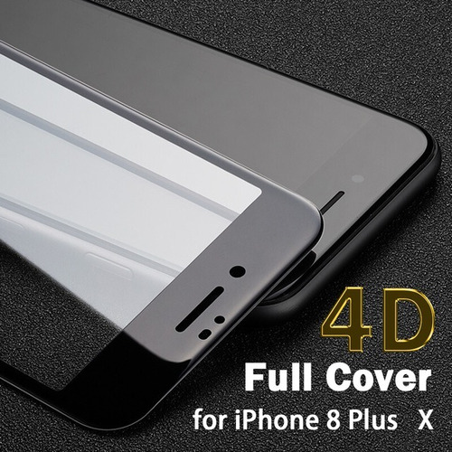Vidrio Glass Templado Curvo iPhone 8 Plus 4d