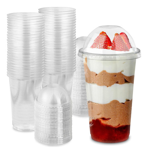 Vasos Desechables Stock Your Home, Para Postres, 50 Piezas