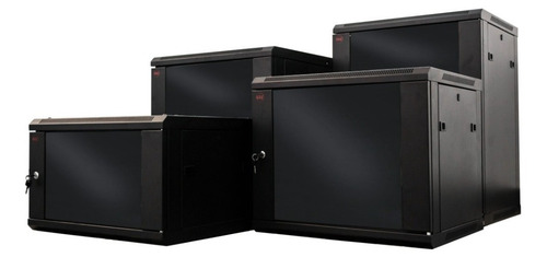 Imagen 3 de 10 de Rack Mural Soho 12 Unidades 19' Glc Interior Puerta Vidrio