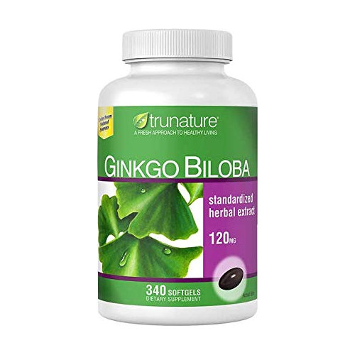 Trunature Ginkgo Biloba, 340 Capsulas Blandas