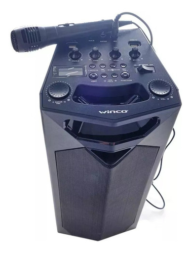 Parlante Portatil Bluetooth Winco W247 Fm Usb Sd + Microfono