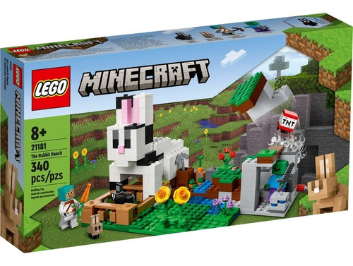 Lego Minecraft El Rancho Conejo 21181 - 340 Pz Nuevo 2022!!!