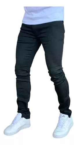 Calca Jeans Masculina Preta Skinny Lisa Com Lycra Premium