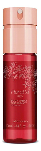 Floratta Red Body Spray Desodorante 100ml, O Boticário