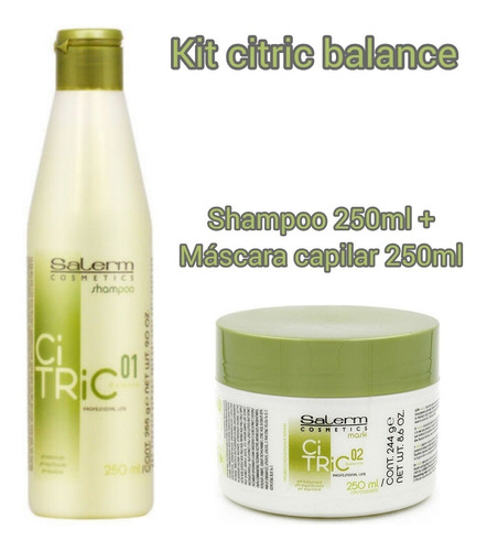 Salerm Kit Shampoo + Crema Tratamiento Citricbalance Teñidos