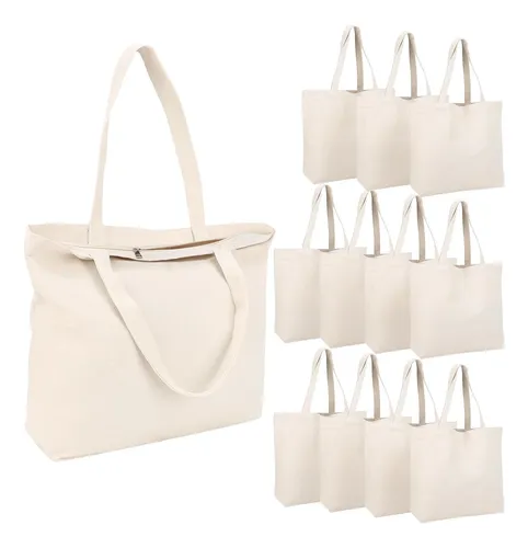 Bolsa de lona con cremallera hotsell