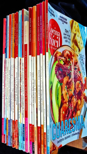 20 Revistas Diferentes De Cocina Fácil Network Televisa. (Usado)