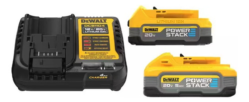 Baterías Y Cargador Powerstack 20 V 5,0 Ah Y 1,7 Ah Dewalt