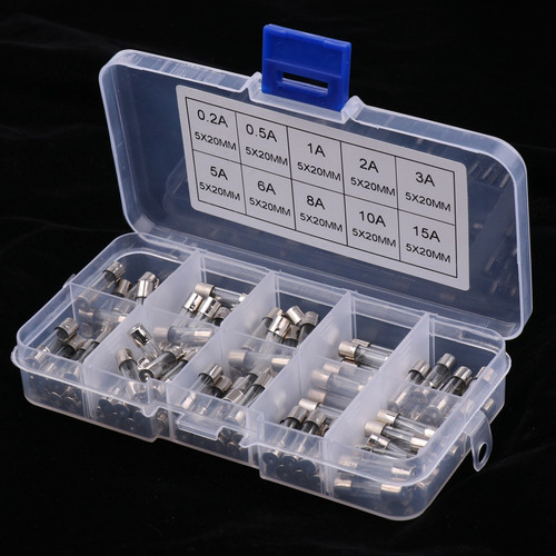 100pcs Fusibles De Vidrio Agu Con Caja Para Sistema Audio