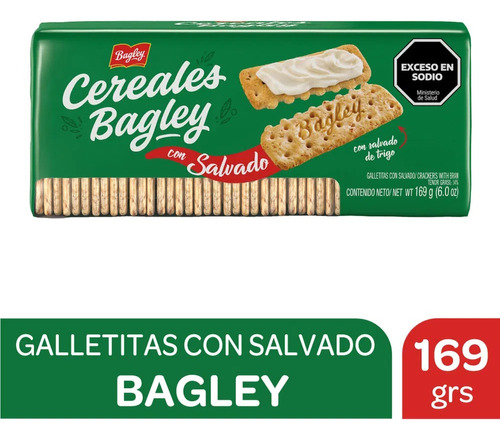 Galletitas Crackers Cereal De Salvado Bagley 169 G.
