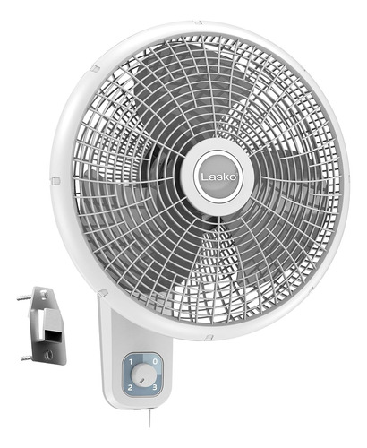 Lasko 16  3-speed Oscillating Wall Mount Fan For Indoor U...