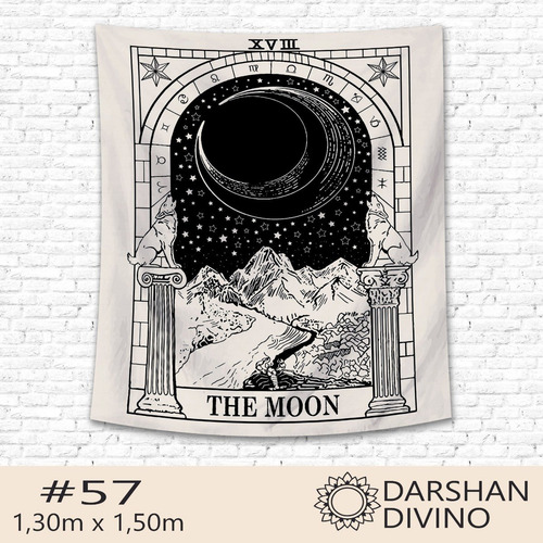 Imagen 5 de 10 de Tapiz Lona Tarot Astrologia Zodiaco Luna Unicos! 1.30x1.50m