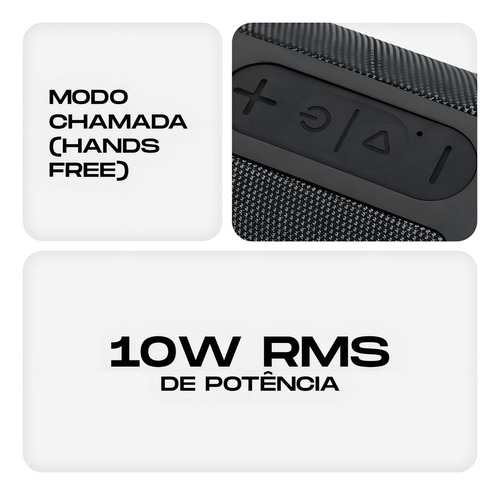 Alto-falante Iplace We.party S100 Auwei2828 Portátil Com Bluetooth Waterproof Preto