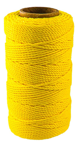 Hilo Para Albañil De Polipropileno Cal.18 Amarillo Chico 65m