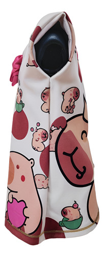 Vestido Bata Casual Niña Capybara