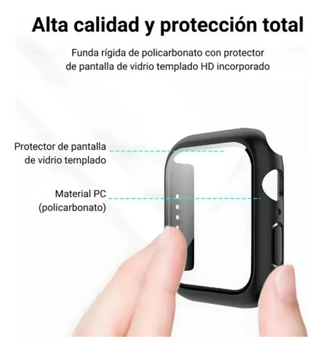 Protector Apple Watch 45mm Protector + Vidrio