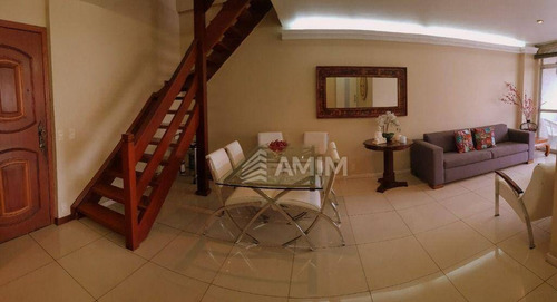 Imagem 3 de 20 de Cobertura Com 4 Dormitórios À Venda, 250 M² Por R$ 1.700.000,00 - Icaraí - Niterói/rj - Co0413