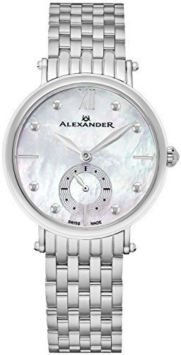 Alexander Monarch Roxana Madre Blanca De La Cara Del Reloj G