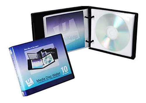 Unikeep Disc 10 Cddvd Wallet Con Paginas 638 X 544 X 1135 C