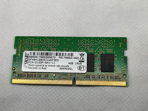Kit 2 Memoria Smart Ddr4 4gb Notebook Pc4-2133p 1rx8 (Usado)